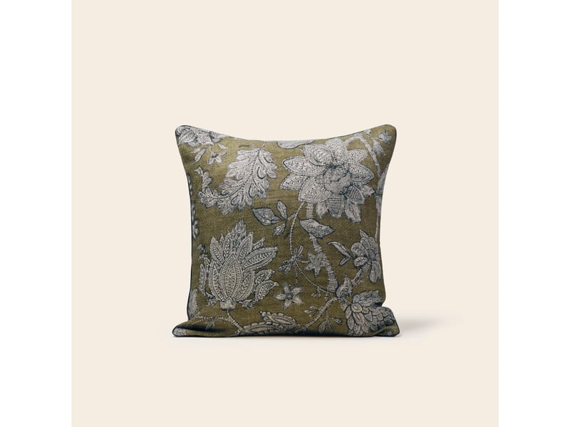  Housse de coussin en fleurs indiennes imprimées  lilivati 26483 - Conforama A