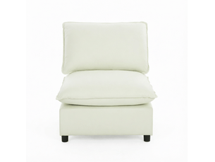 Fauteuil fixe MEUBLIV  Coton / Polyester beige vendu A l'unité