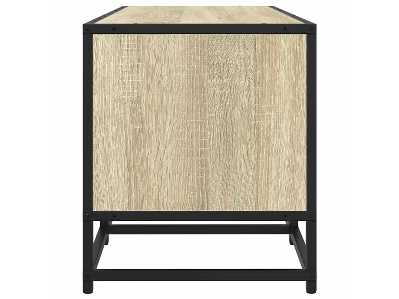  Meuble tv - banc tv - meuble de rangement chêne sonoma 210x35x41 cm bois d'ingénierie  - Conforama E