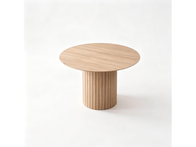Table à manger ronde 120 cm pour 4 à 6 personnes evryae - Conforama A