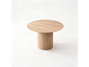 Table à manger ronde 120 cm pour 4 à 6 personnes evryae