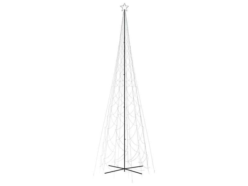 Arbre de noël, sapin de noël cône 3000 led blanc froid 230x800 cm - Conforama C