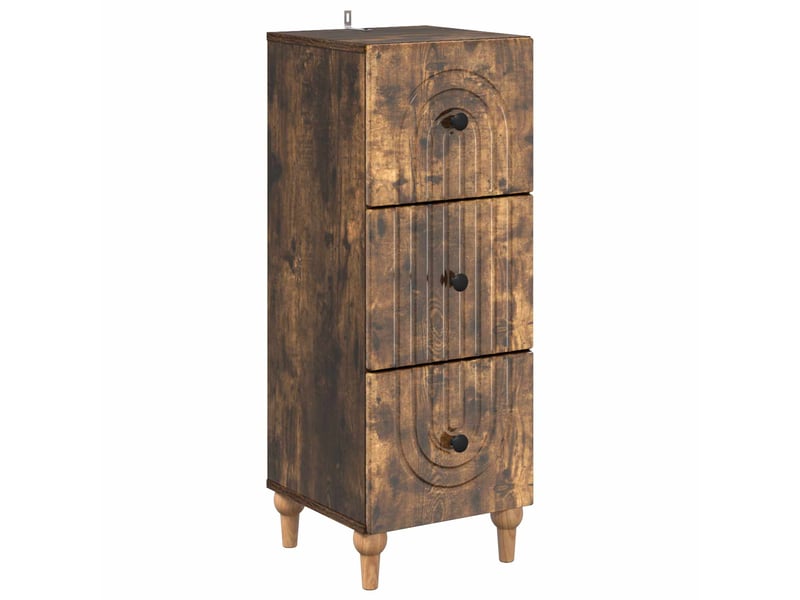  Armoire de rangement bureau, armoire à tiroirs 33 x 34.5 x 90 cm bois d'ingénierie shl826  - Conforama A