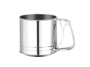 Tamis à farine, sucre glace et autres ingrédients secs, passoire à mailles fines, cuisson tasse de tamis, saupoudreuse à sucre glace, 187x125x(h)127mm