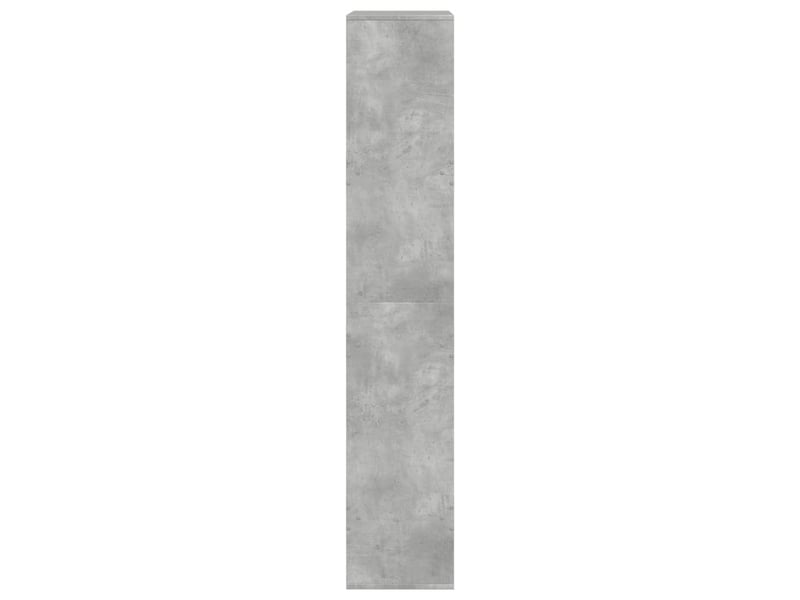 Cloison bibliothèque, meuble de rangement gris béton 100x33x175cm bois d'ingénierie  - Conforama E