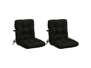 Lot de 2 coussins de chaise à dossier haut vianen cf59284