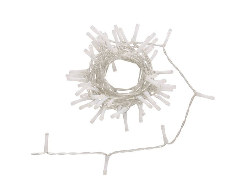  Guirlande lumineuse d'extérieur 5 m 67 led blanc froid fil transparent 13 fonctions avec minuteur sur secteur  - Conforama A