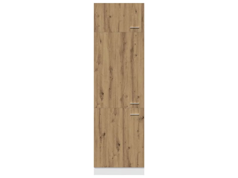  Armoire réfrigérée grand espace de rangement cuisine 60 x 57 x 207 cm en bois d'ingénierie chêne artisanal 02_0050768  - Conforama D