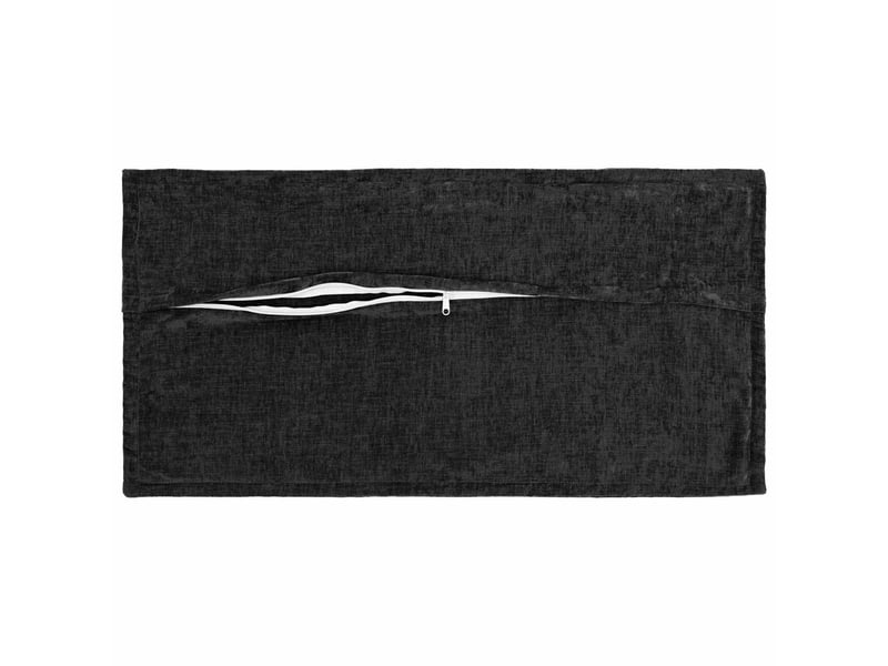 Lot de 6 housses de coussin houten anthracite 40 x 80 cm cf49793 - Conforama D