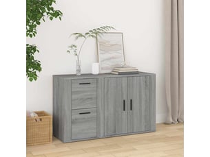 Buffet - bahut - meuble de rangement sonoma gris 100x33x59,5 cm bois d'ingénierie