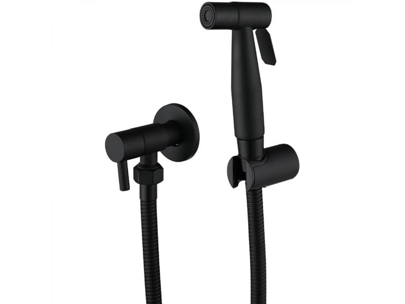  Pulverisateur de bidet portable noir, robinet de toilette, en acier inoxydable, salle de bain froide, valve shattaf, ensemble de je  - Conforama B