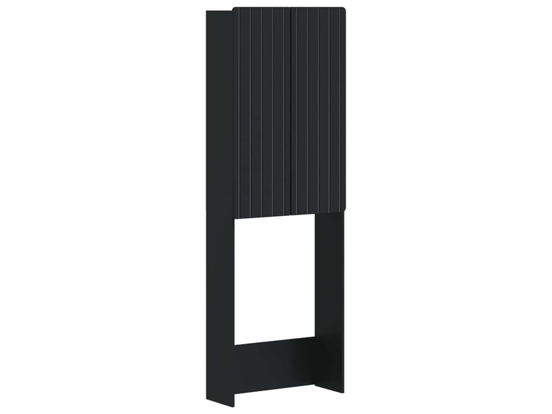  Armoire de toilette, meuble de toilette zwolle noir 66x25.5x190 cm  - Conforama A