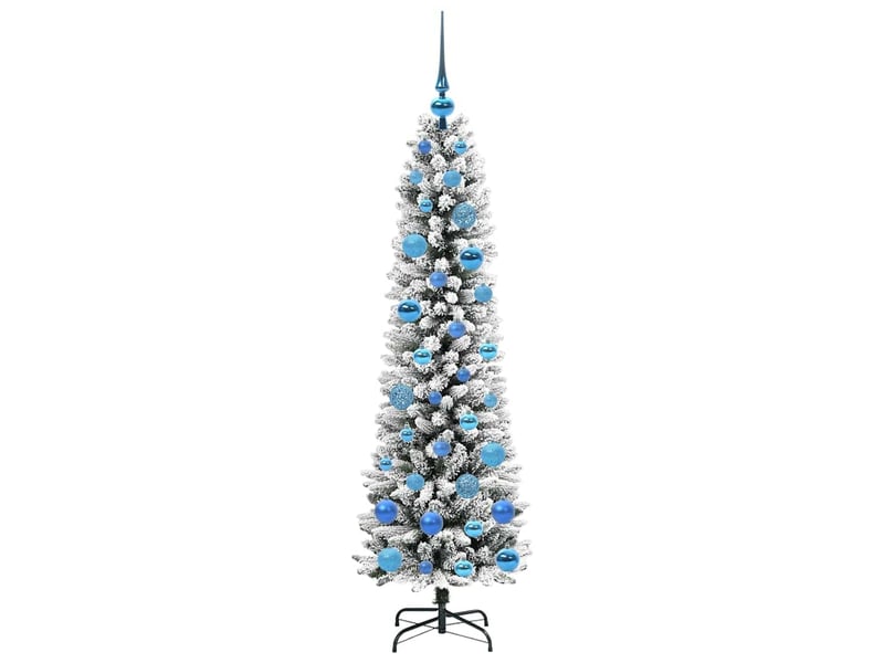  Sapin de noël artificiel, arbre de noël blanc 150 cm pvc, métal et plastique shl9235  - Conforama D