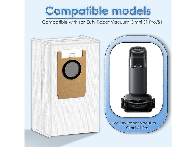 For eufy omni s1 pro self draining station robot vacuum cleaner accessories dust bags for robot vacuum cleaner - Conforama D