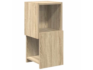 Meuble d'angle, meuble de rangement salon 25,5x25x55cm bois d'ingénierie chêne sonoma