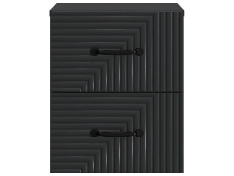  Table de chevet - cabinet de chevet - table de nuit mural avec tiroir noir 34,5 x 33 x 40 cm  - Conforama D