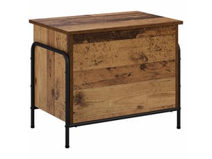 Boîte de rangement, coffre de rangement bois ancien 80x40x49,5 cm shl13343