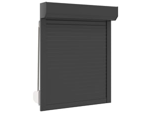 Store enrouleur, store roulant anthracite 70 x 100 cm aluminium et polyuréthane cf47239