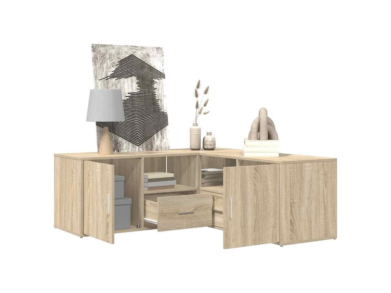  Armoire d'angle, armoire de rangement chêne sonoma 200x40x45 cm bois d’ingénierie  - Conforama D
