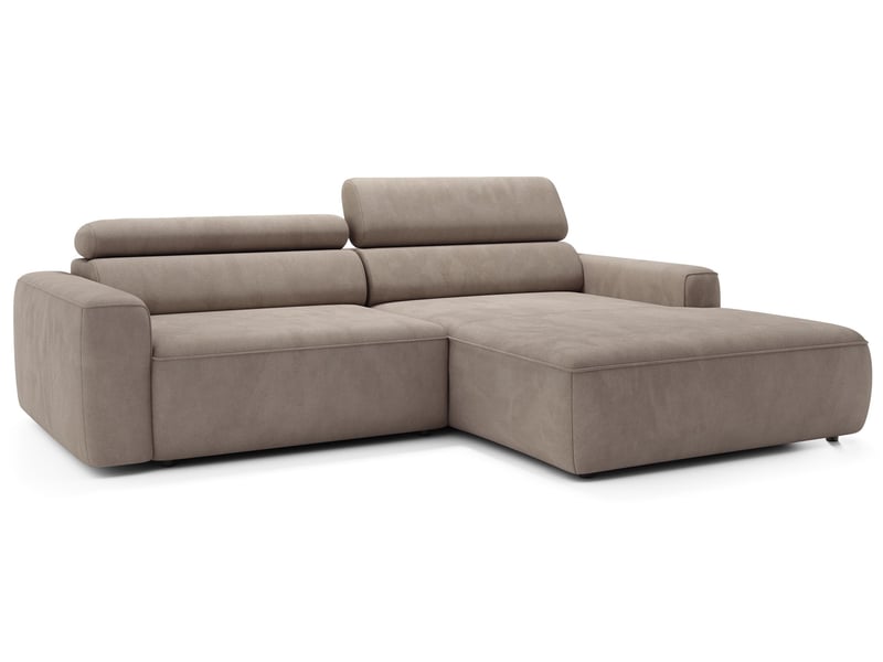  Selsey fando - canapé d'angle - 252 cm - velours beige Fando - Conforama D