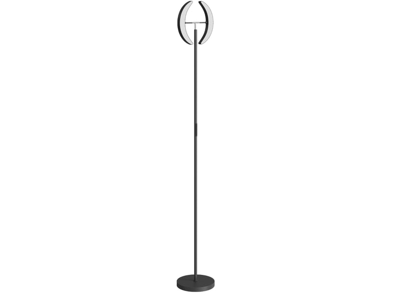  Lampadaire led rgb 30x30x188 cm dimmable noir  - Conforama A