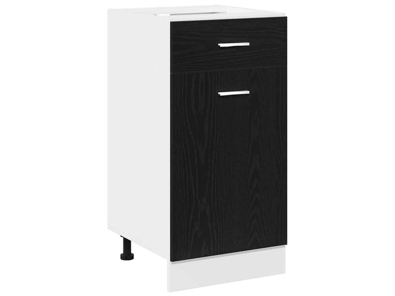 Meuble de rangement cuisine, armoire suspendue chêne noir 40x46x81,5cm - Conforama A