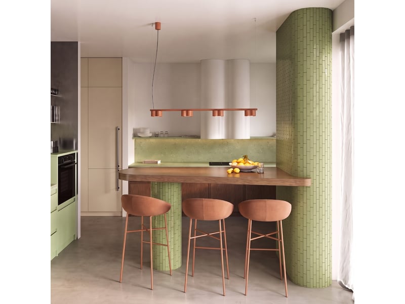 Lustre ovio 4 ocre rouge gx53 aluminium moderne 208x122x12cm SL.3356 - Conforama B