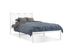 Lit simple 100x200 cm    coloris blanc