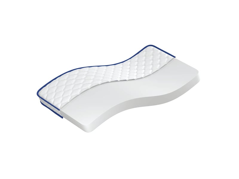  Matelas confort, matelas en mousse à mémoire de forme blanc 90x190x17 cm doux  - Conforama A