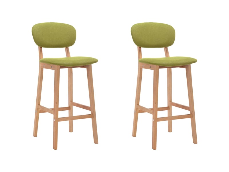  Lot de 2 tabouret de bar, chaise de bar vert tissu shl80439  - Conforama B