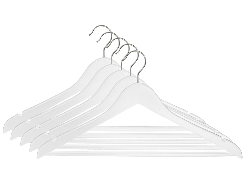 Lot de 5 cintres MARGOT coloris assortis - Conforama B
