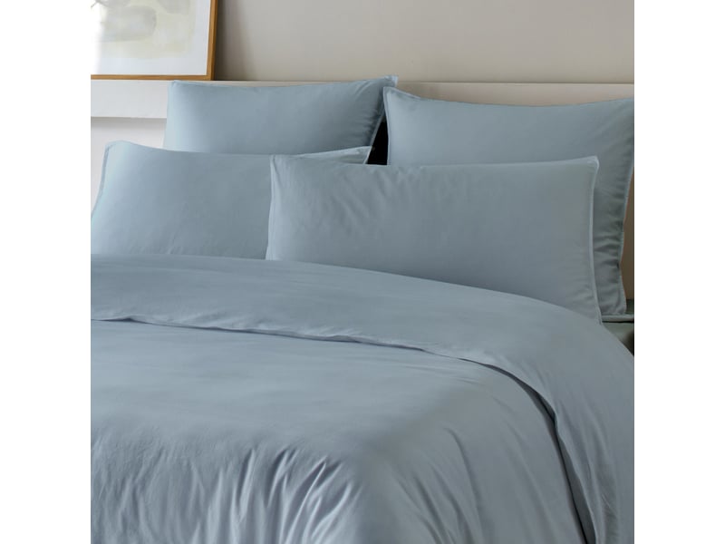  Parure de lit 220x240 cm bambou - coton ardoise PD25645 - Conforama C