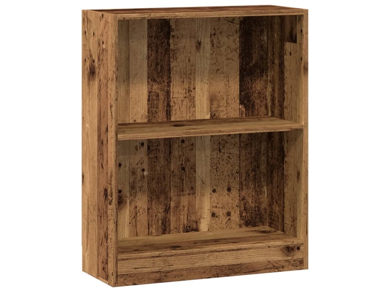  Bibliothèque, meuble de rangement salon vieux bois 60x24x76 cm bois d'ingénierie  - Conforama A
