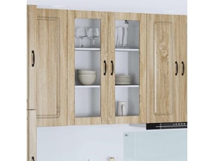 Meuble mural de cuisine | armoire de cuisine chêne sonoma 80x31x100cm shl7291