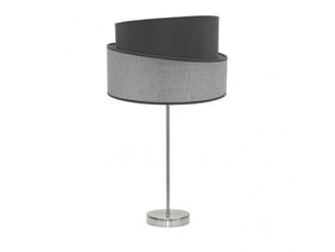 Lampe à poser fabrilamp hara e27 coloris nickelgris 66 x 35 x 35 cm