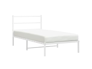 Lit simple 100x200 cm    coloris blanc