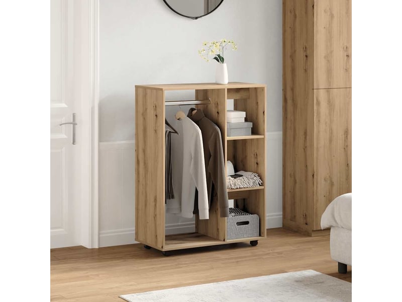  Garde-robe chambre, armoire de rangement chêne artisanal 80x40x110 cm bois d'ingénierie  - Conforama B