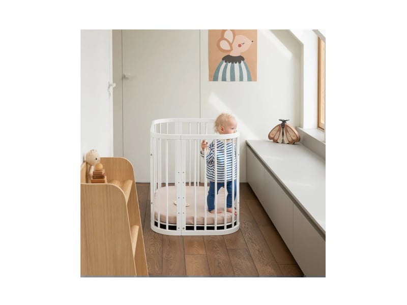  Lit bébé évolutif 5 en 1 - blanc waldin W5-W - Conforama C