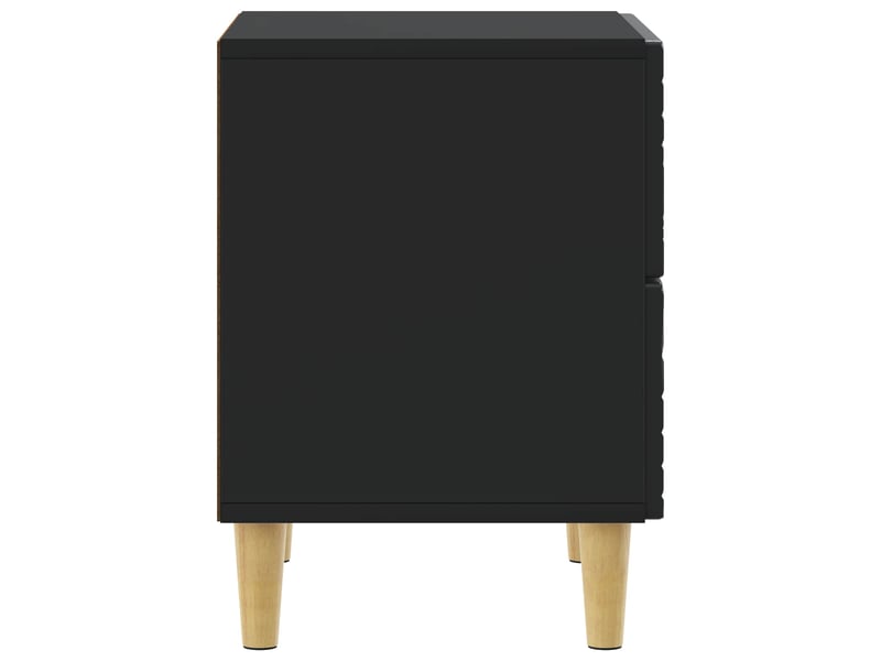  Table de chevet - cabinet de chevet - table de nuit noir 43 x 34,5 x 48 cm bois d'ingénierie  - Conforama D
