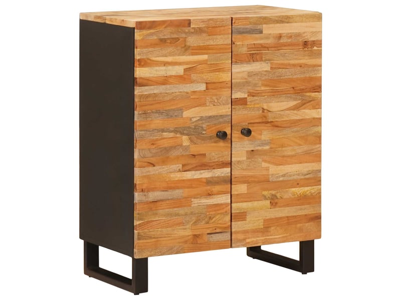  Buffet - bahut - meuble de rangement 3 pc 60 x 33 x 75 cm bois de mangue massif marron  - Conforama C