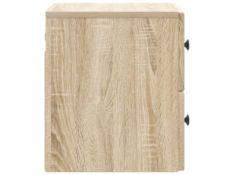  Table de chevet - cabinet de chevet - table de nuit mural chêne sonoma 33 x 34,5 x 40 cm  - Conforama E