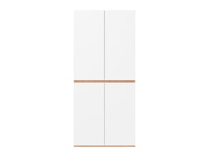 Armoire 4 porte(s) battante  2 tiroir(s) <strong>LEYTN</strong> <strong></strong> coloris blanc largeur 90 cm