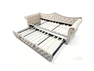 Lit gigogne 90x200 cm MODFU coloris beige
