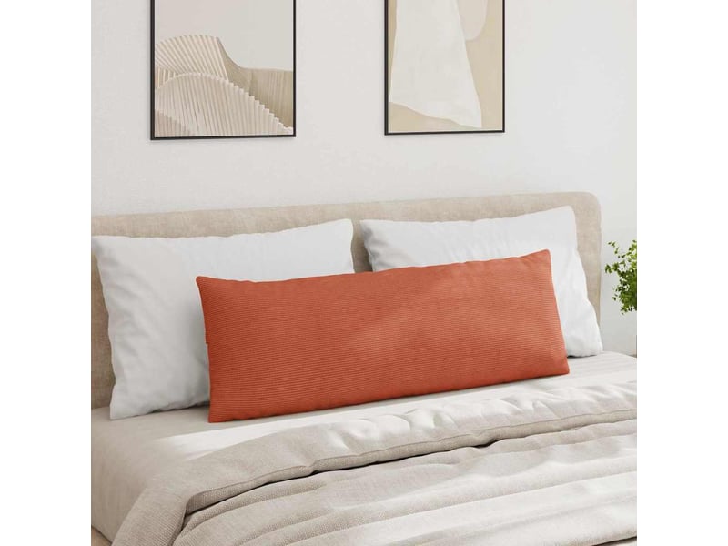  Lot de 2 coussins de canapé, coussins décoratifs rouge orange 120 x 40 cm cf59156  - Conforama D