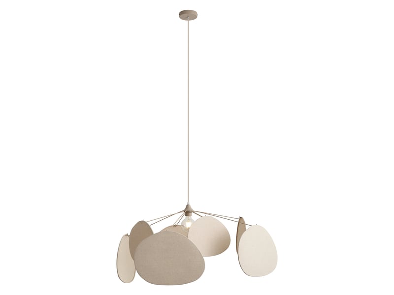  Japandi hanglamp beige 95cm - organica  - Conforama B