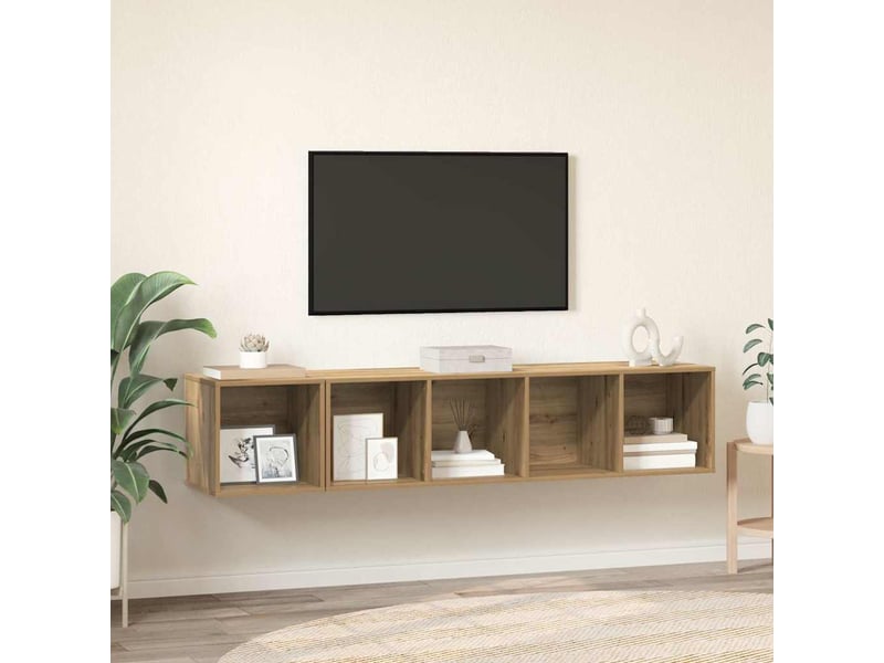  Ensemble de meubles tv 2 pcs chêne artisanal bois d'ingénierie  - Conforama B