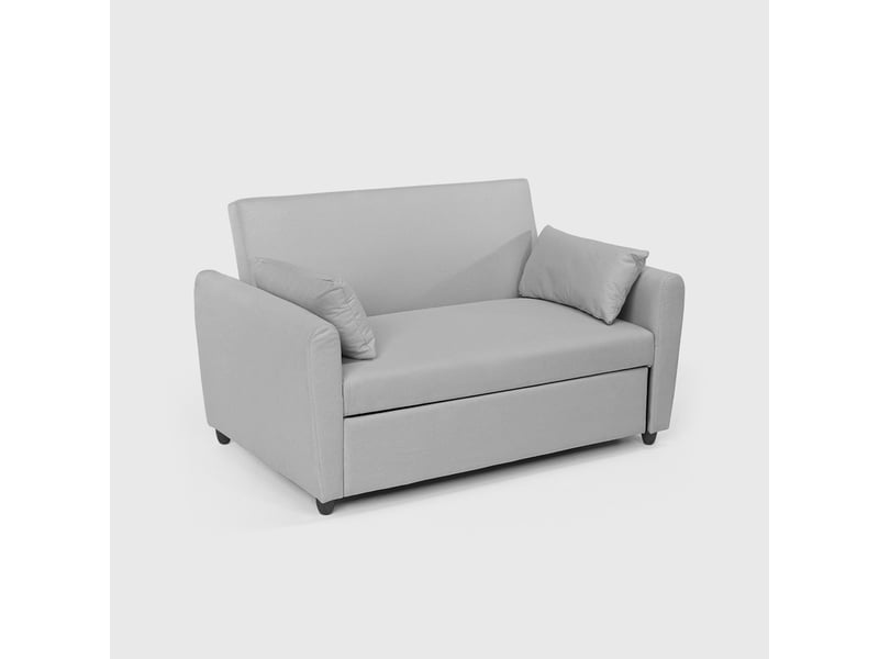 Canapé convertible 2 places clic clac design moderne en tissu porto rico - gris Modus Sofà - Conforama C