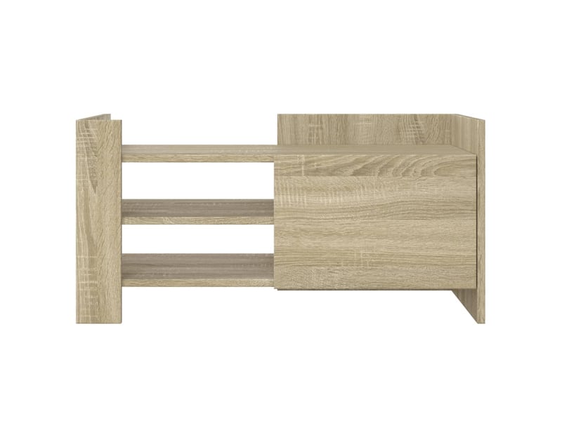  Meuble tv - banc tv - meuble de rangement chêne sonoma 80x35x40 cm bois d'ingénierie  - Conforama D