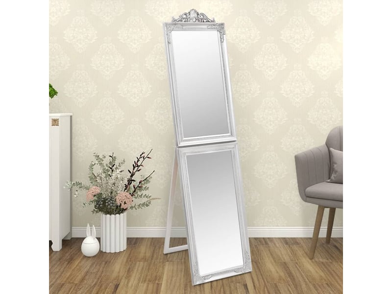  Miroir, miroir décoratif sur pied argenté 45x180 cm cf62925  - Conforama B