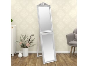 Miroir rectangulaire à poser coloris argenté <strong></strong>  <strong></strong> - 180 cm x 45 cm